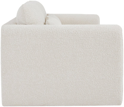 Kira Cream Boucle Fabric Sofa S