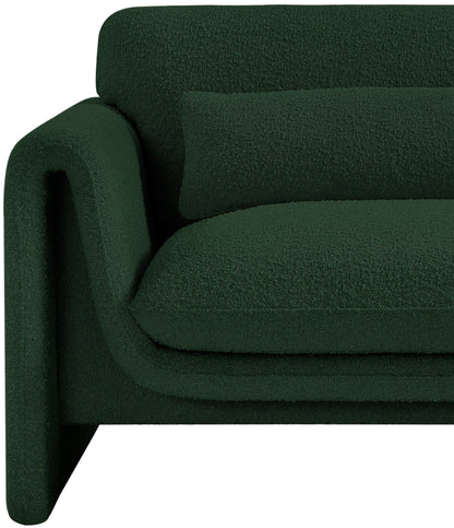 Kira Green Boucle Fabric Chair C