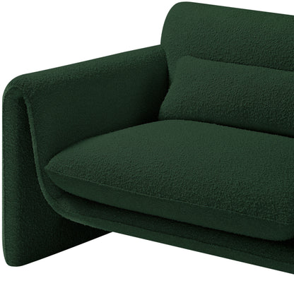 Kira Green Boucle Fabric Chair C