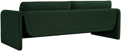 Kira Green Boucle Fabric Sofa S