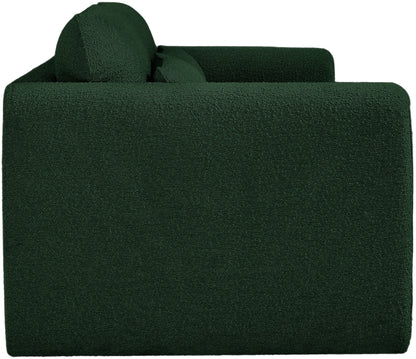 Kira Green Boucle Fabric Sofa S