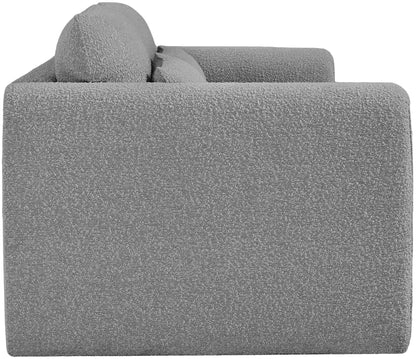 Kira Grey Boucle Fabric Sofa S