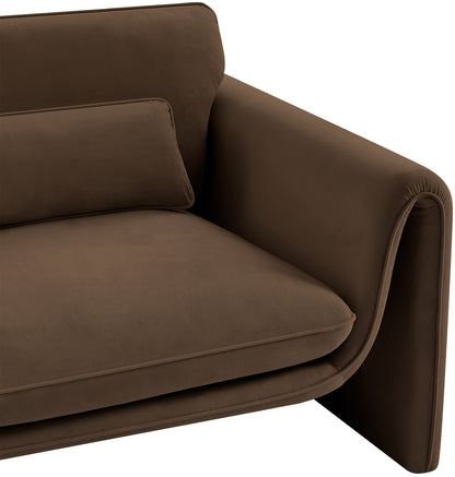 Encore Brown Velvet Fabric Chair C