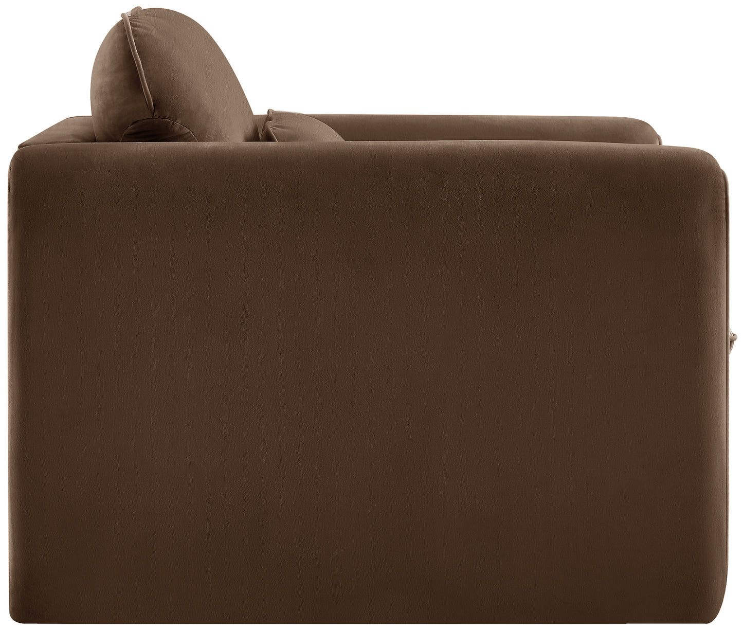 encore brown velvet fabric chair c