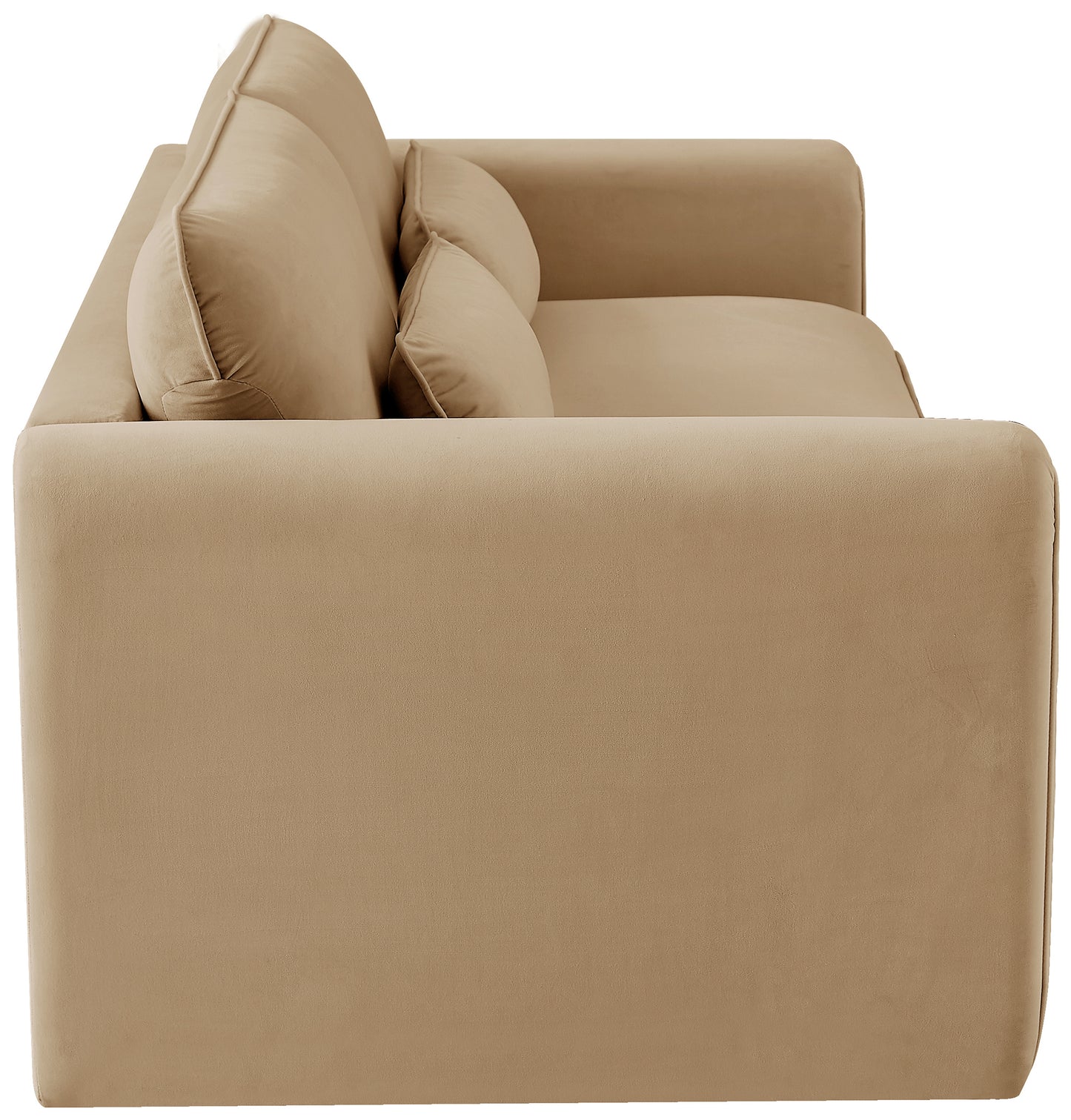 encore camel velvet fabric sofa s