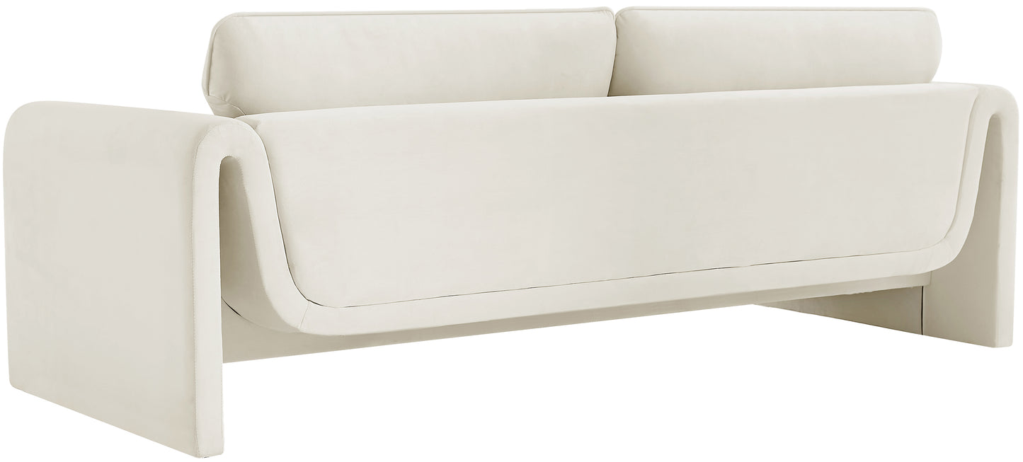 encore cream velvet fabric sofa s