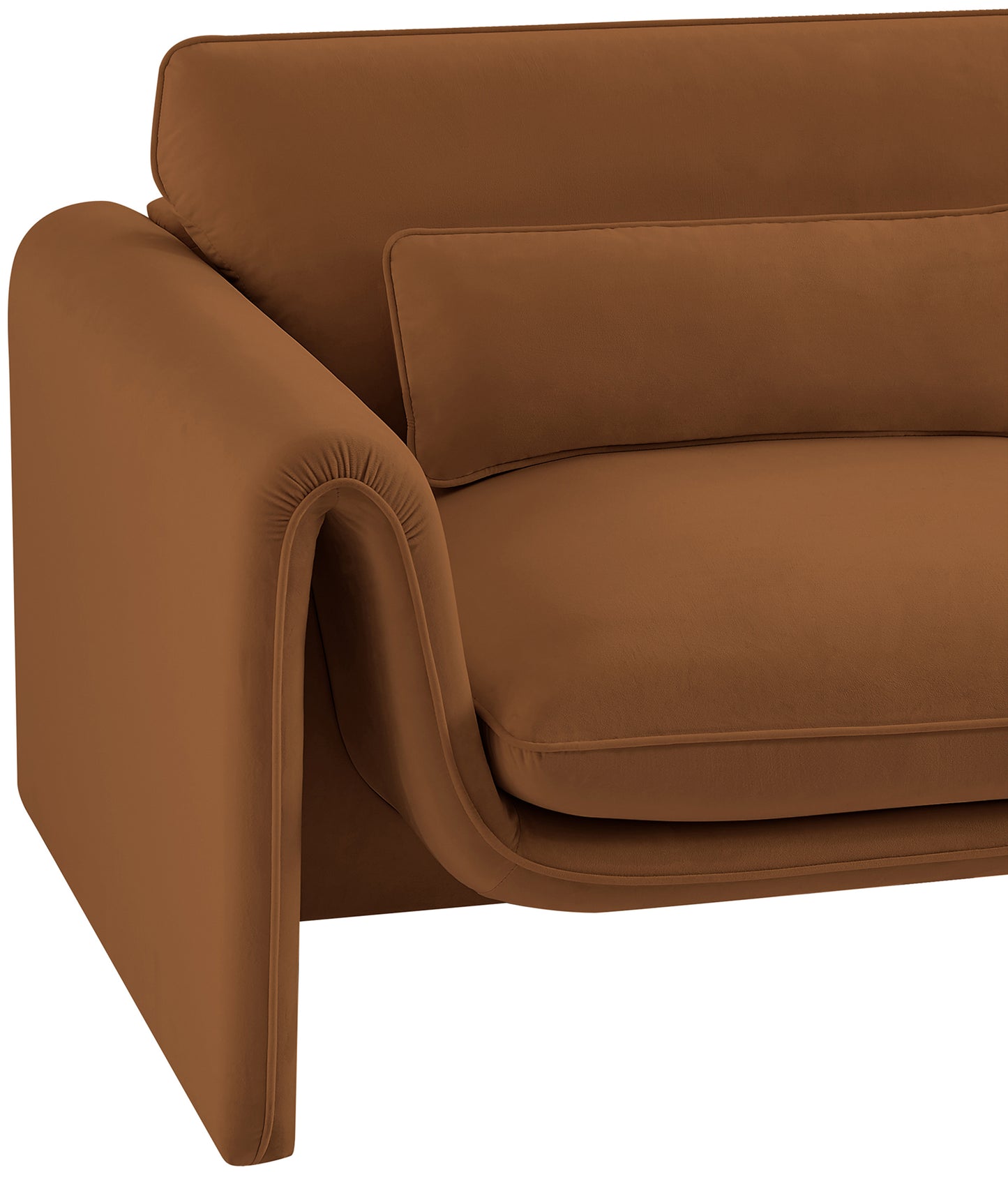 encore saddle velvet fabric chair c