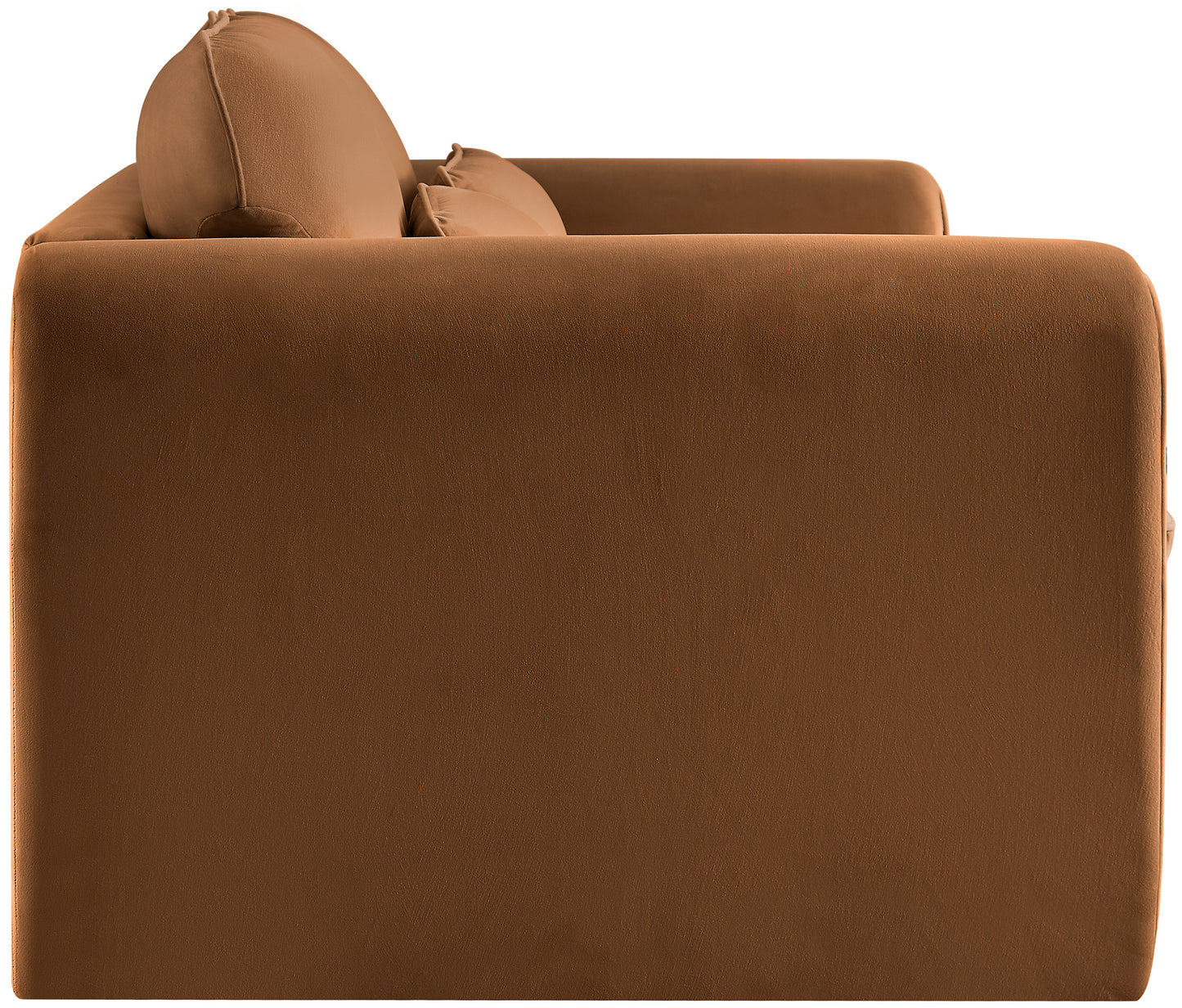 encore saddle velvet fabric loveseat l