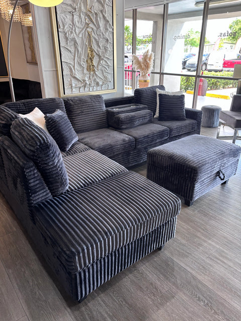 Wren Grey Sectional Set
