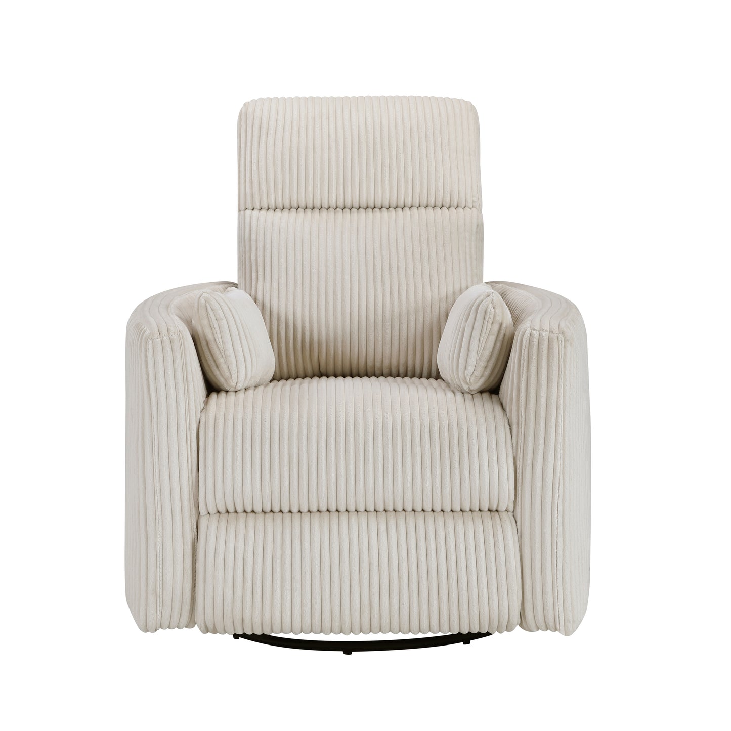360 swivel glider recliner cream
