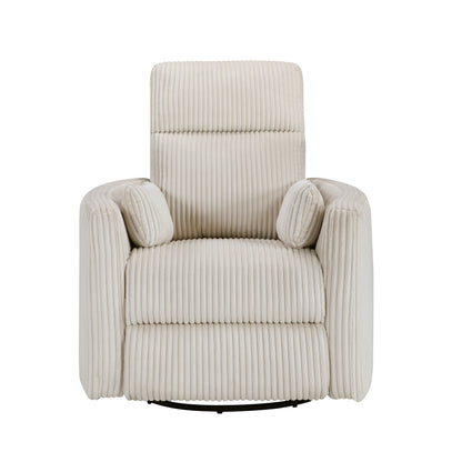 360 Swivel Glider Recliner Cream