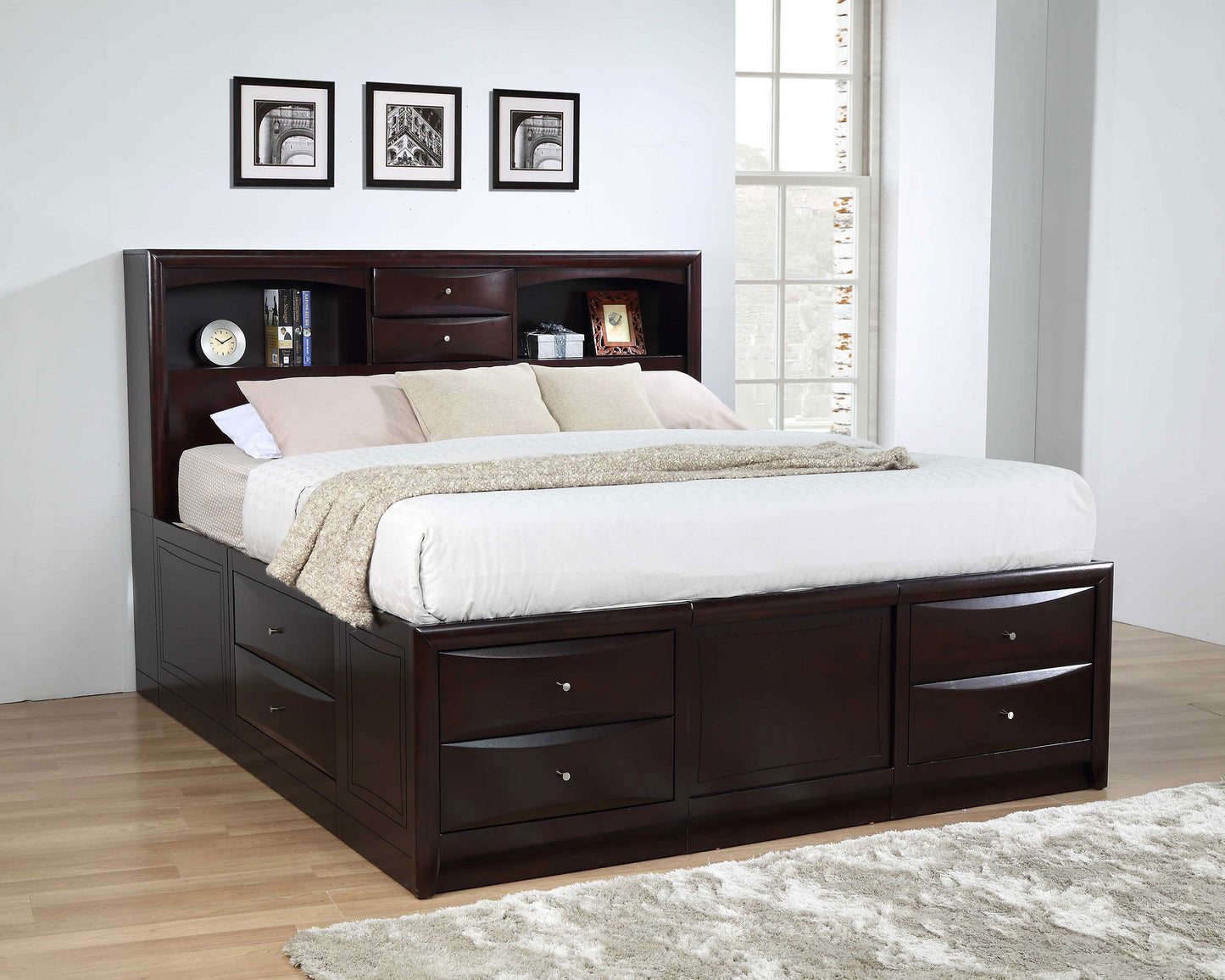 eastern king storage bed