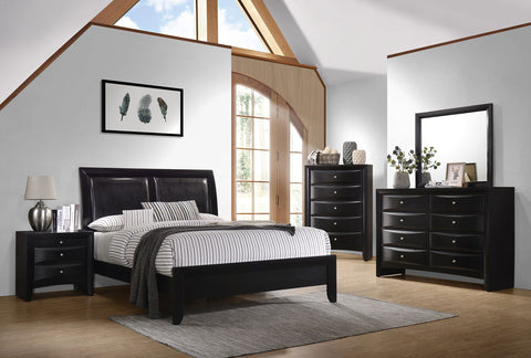 Raul 4-piece California King Bedroom Set BlackBlack