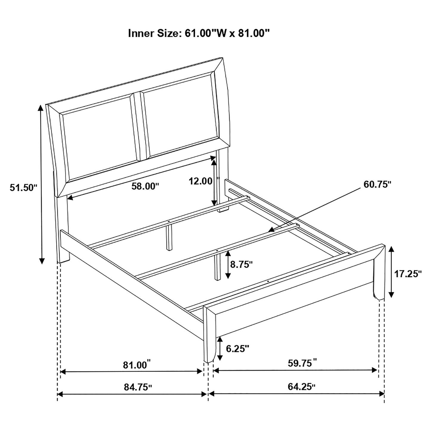 queen bed