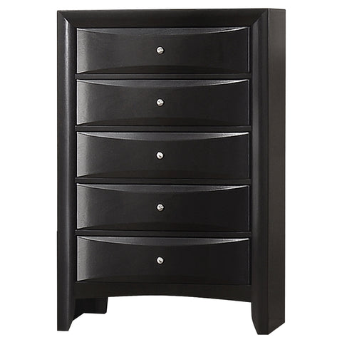 Raul 5-drawer Bedroom Chest BlackBlack