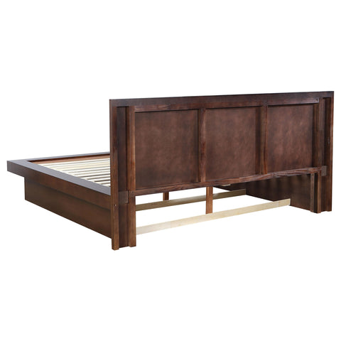 Yvette 5-piece Eastern King LED Bedroom Set Cappuccino