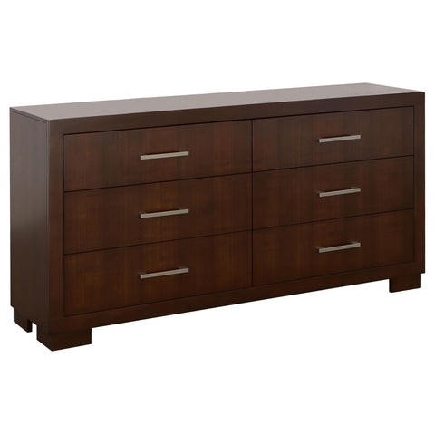 Yvette 5-piece Eastern King LED Bedroom Set Cappuccino