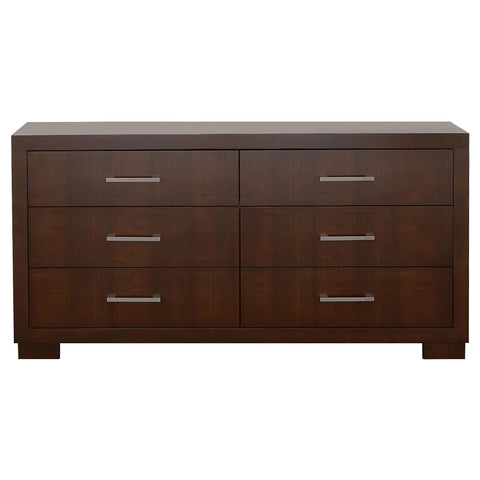 Yvette 5-piece Eastern King LED Bedroom Set Cappuccino