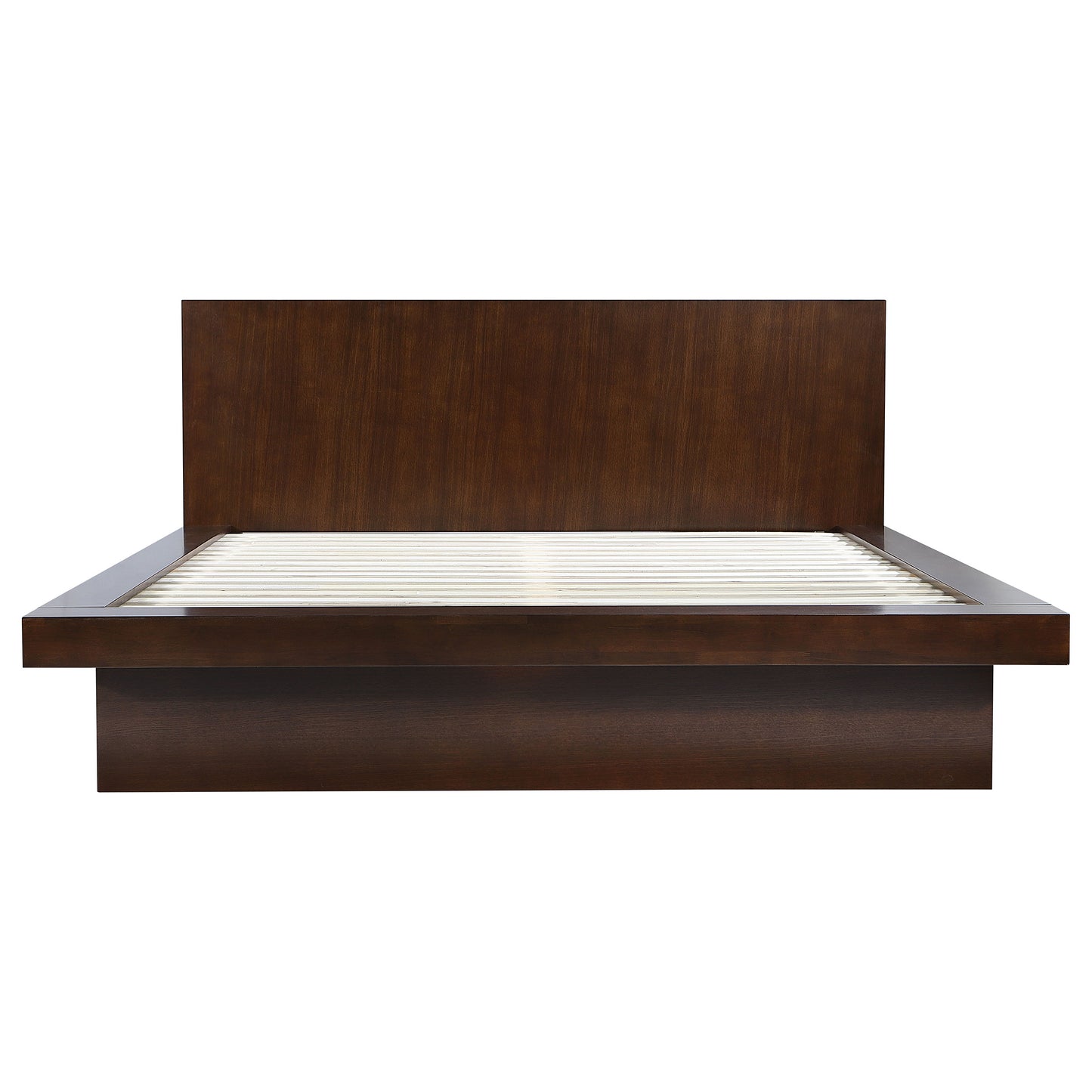 rosalie wood eastern king led panel bed cappuccinocappuccino