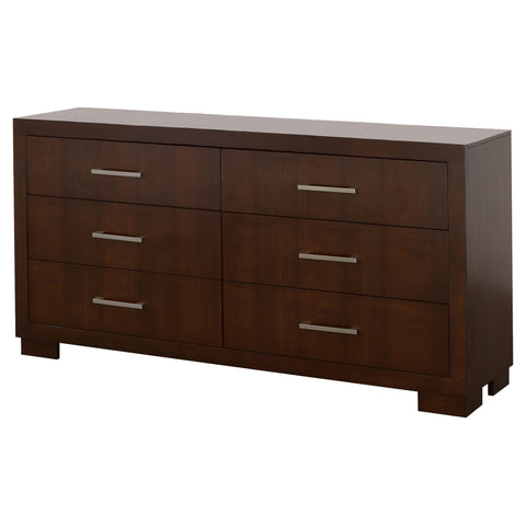 Rosalie 6-drawer Dresser CappuccinoCappuccino
