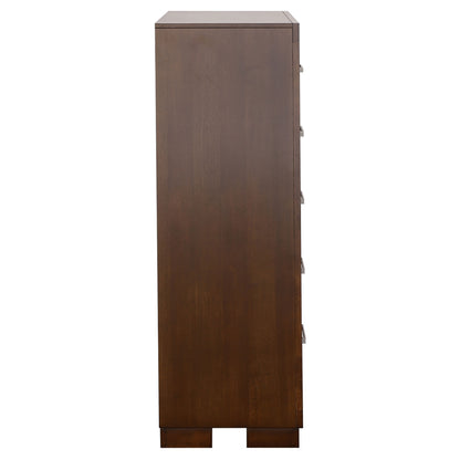 Rosalie 5-drawer Bedroom Chest CappuccinoCappuccino