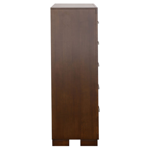 Rosalie 5-drawer Bedroom Chest CappuccinoCappuccino