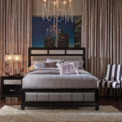 Percy Wood Eastern King Panel Bed BlackBlack