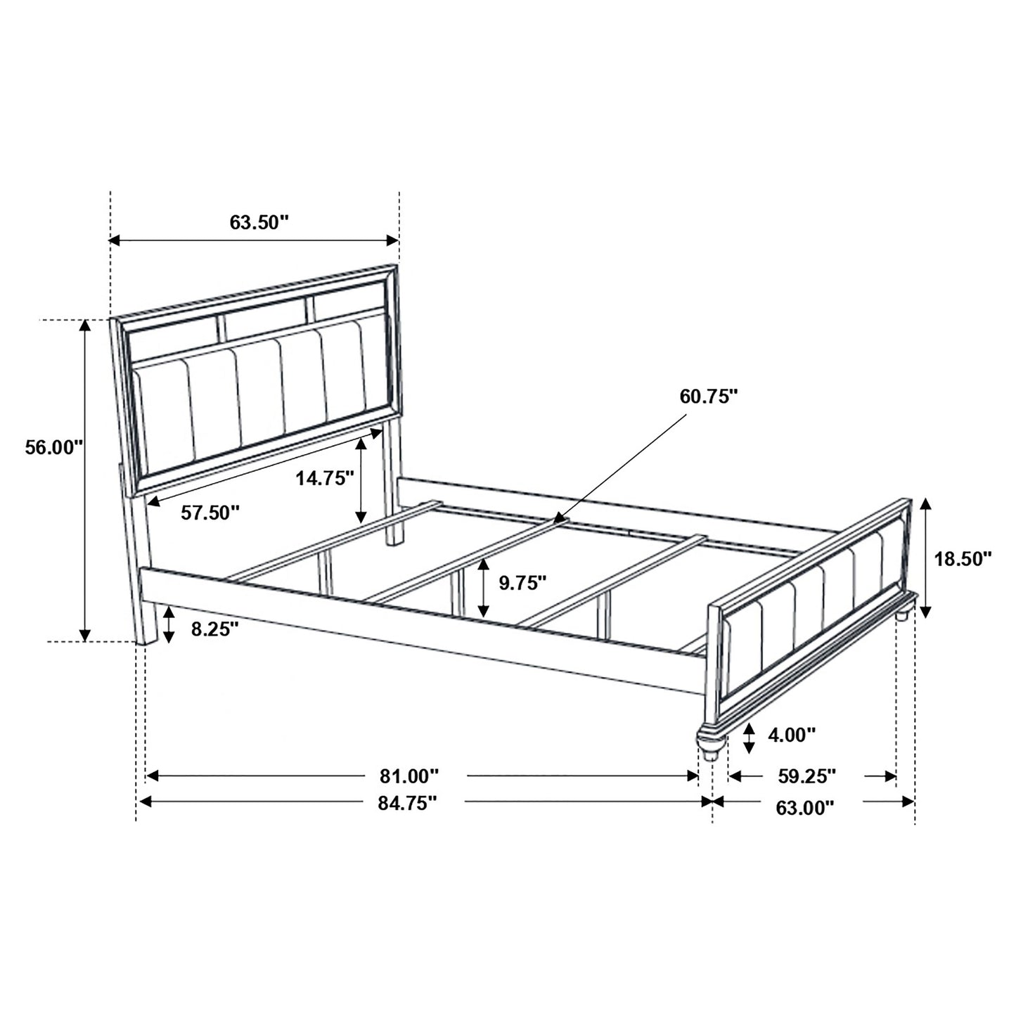 queen bed 4 pc set