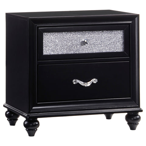 Percy 2-drawer Nightstand BlackBlack