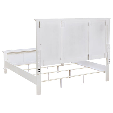 Jackie Beach 5-piece Eastern King Bedroom Set Cream WhiteCream White
