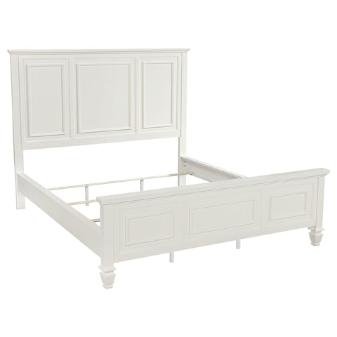 Jackie Beach 5-piece California King Bedroom Set Cream WhiteCream White