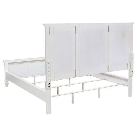 Jackie Beach 5-piece California King Bedroom Set Cream WhiteCream White