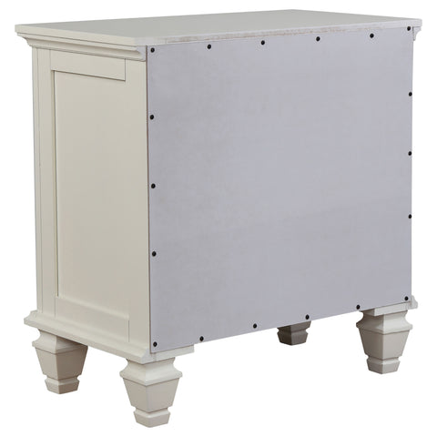 Jackie Beach 4-piece Queen Bedroom Set Cream WhiteCream White