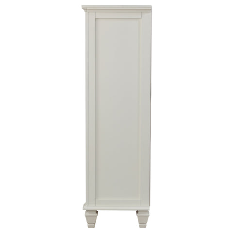 Jackie Beach 8-drawer Door Chest Cream WhiteCream White