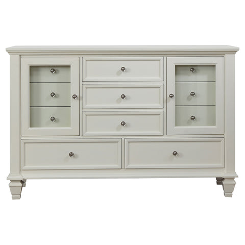Elton Beach 4-piece Eastern King Bedroom Set Cream White