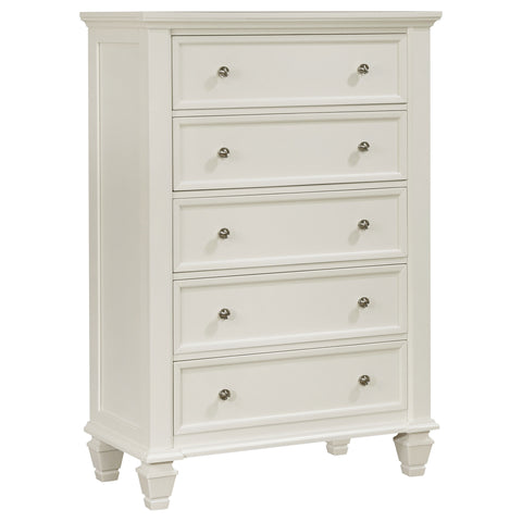 Elton Beach 5-piece Eastern King Bedroom Set Cream White