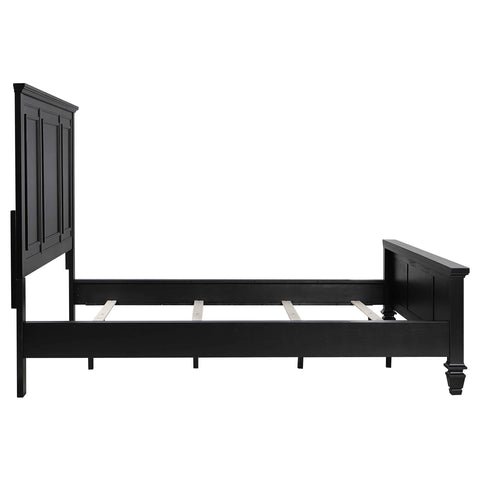 Jackie Beach 63-inch California King Wood Panel Bed BlackBlack