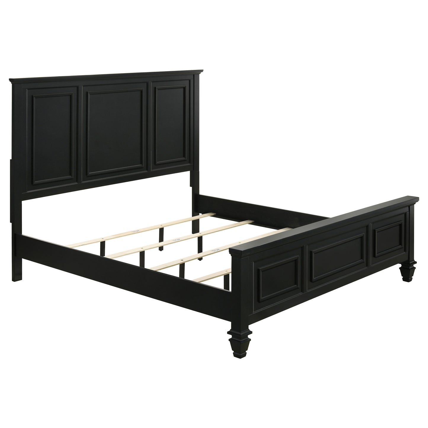 jackie beach wood queen panel bed blackblack