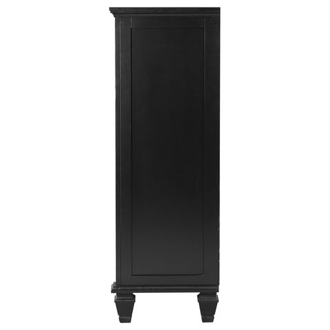 Jackie Beach 5-drawer Bedroom Chest BlackBlack