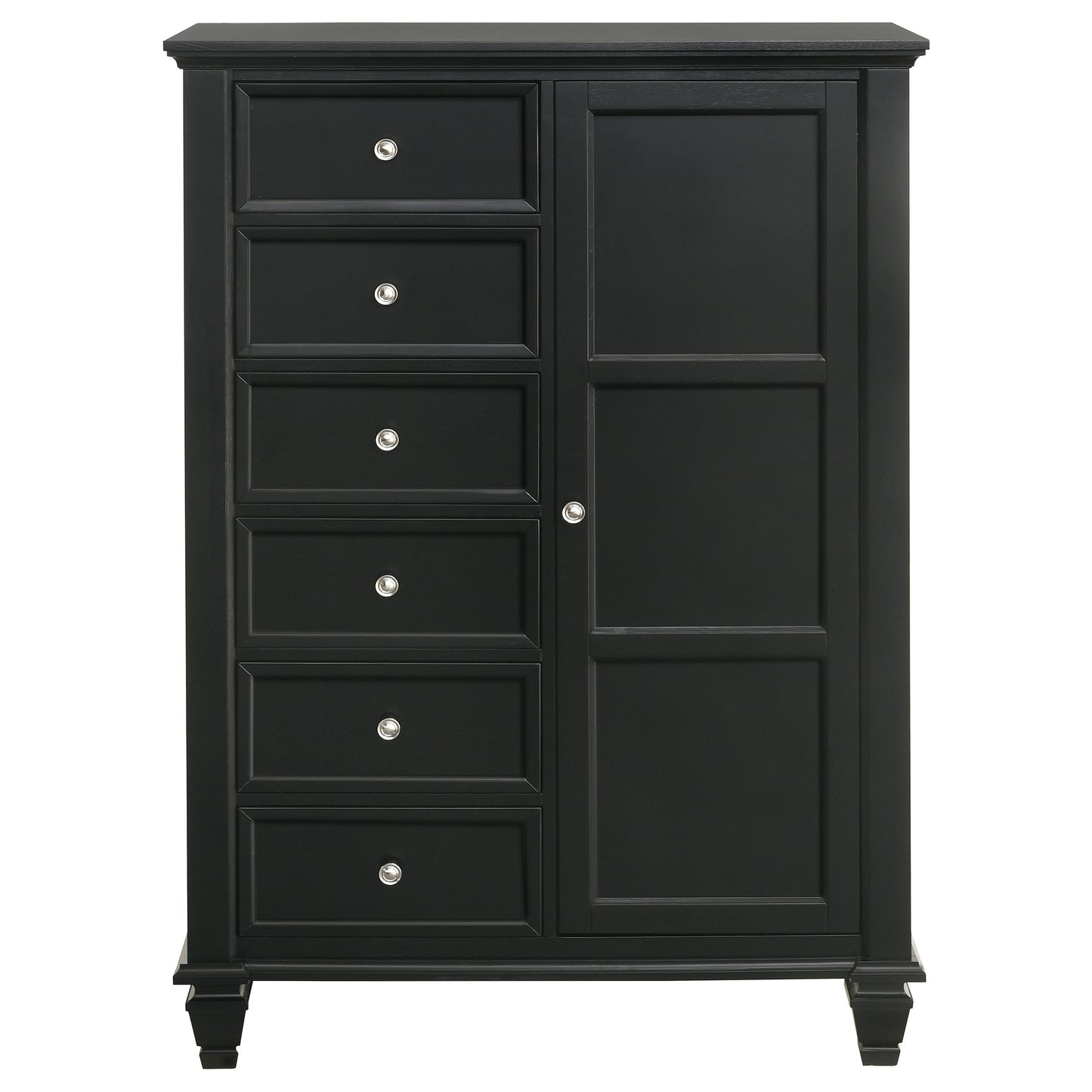 jackie beach 8-drawer door chest blackblack