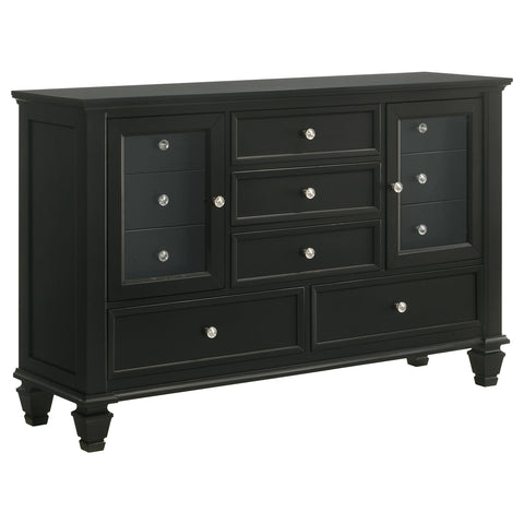 Elton Beach 4-piece Queen Bedroom Set Black