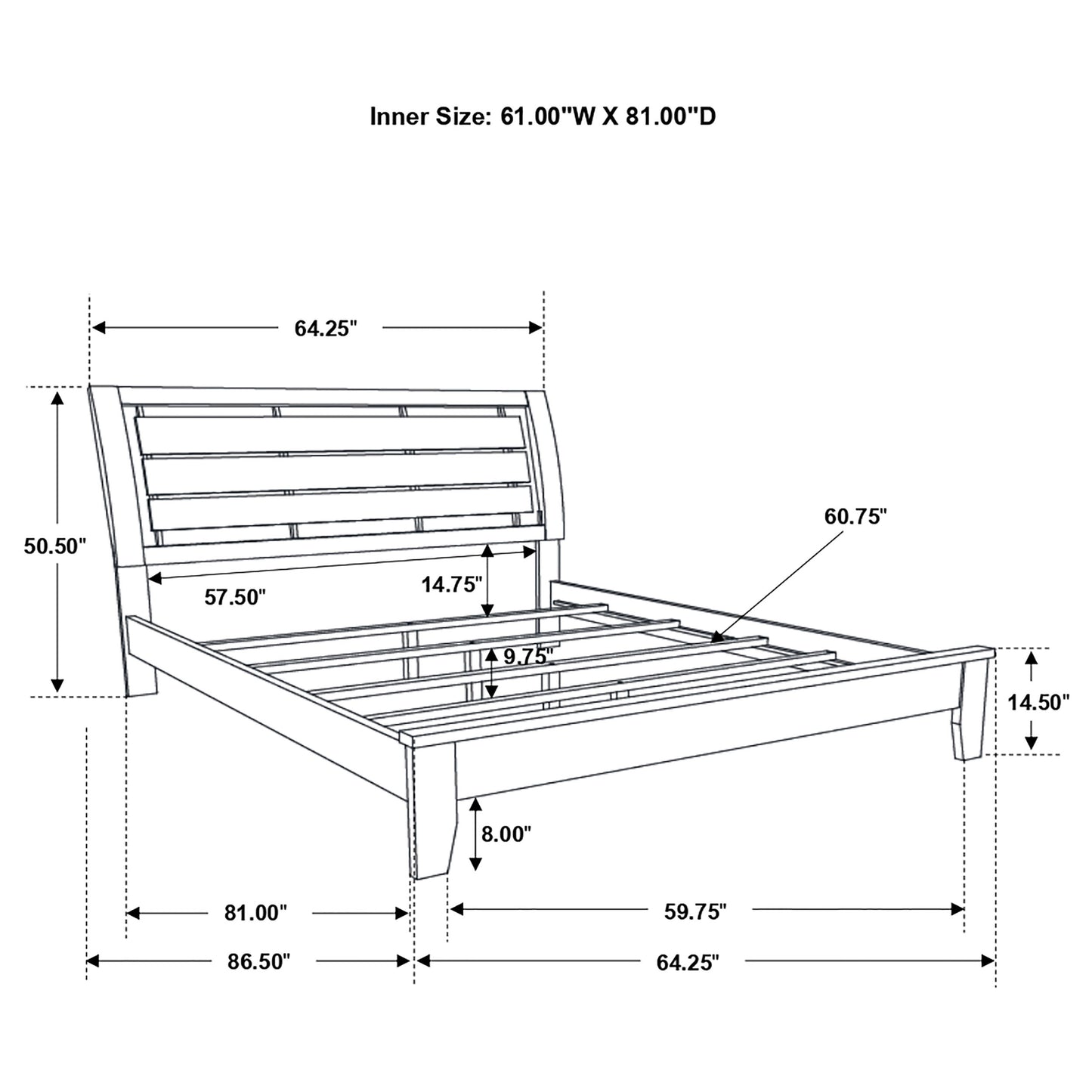 queen bed