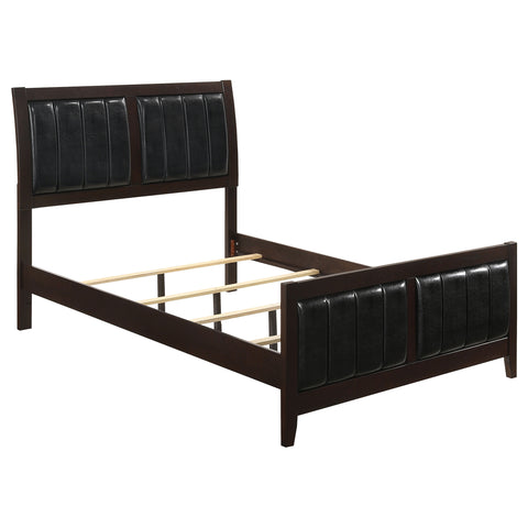 Bradenton Wood Full Panel Bed CappuccinoCappuccino