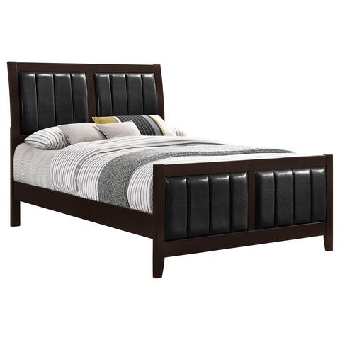 Bradenton Wood Full Panel Bed CappuccinoCappuccino