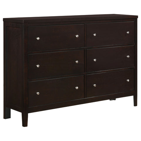 Bradenton 6-drawer Dresser CappuccinoCappuccino