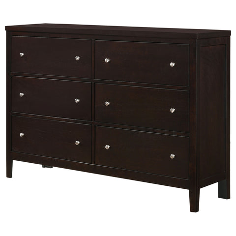 Bradenton 6-drawer Dresser CappuccinoCappuccino