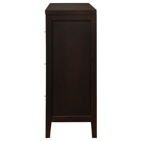 Bradenton 6-drawer Dresser CappuccinoCappuccino