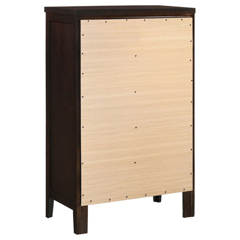 Bradenton 5-drawer Bedroom Chest CappuccinoCappuccino