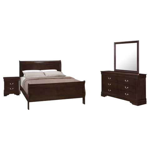 Kravitz Philippe 4-piece Full Bedroom Set CappuccinoCappuccino
