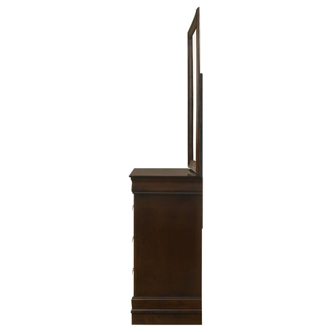 Kravitz Philippe 6-drawer Dresser with Mirror CappuccinoCappuccino